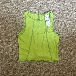 Pacsun basics bright green tank top. Size XS